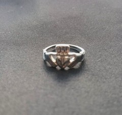 Sterling Silver Stamped 925 Claddagh Ring Size 6