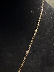 Vintage HOLLY YASHI NECKLACE signed w Darkened Gold Tone, And Green Accents Crys