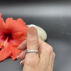Stunning Unique Handmade 925 Sterling Silver Stackable Band Ring #B102