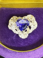 11.42 Ctw Tanzanite And Diamond Slider Pendant