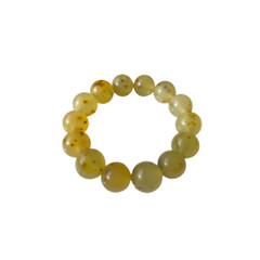 Natural Serpentine Jade Bead Bracelet