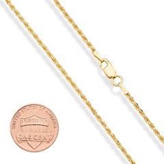 Miabella Italian 18K Gold Plated 925 Sterling Silver 2Mm 3Mm Diamond-Cut