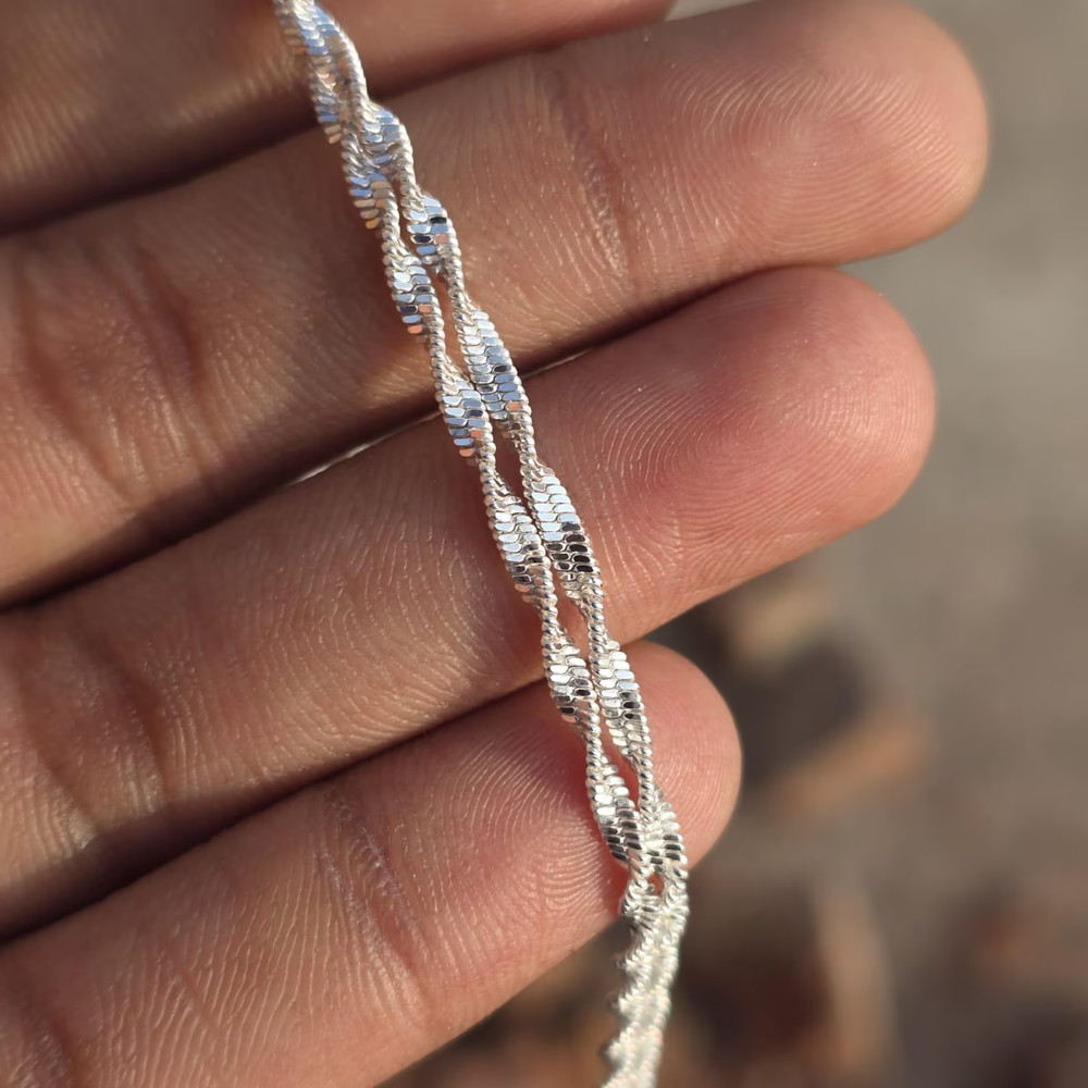 14 inch Handmade 925 Sterling Silver Necklace Chain Jewelry, Healing, Spiritual