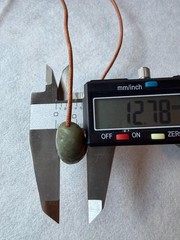 Handmade Green brown Jade Necklace, Raw Nephrite Adjustable leather Cord boho