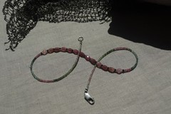 Rubellite And Multi Tourmaline Necklace-925-Artisan-OOAK