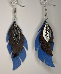 Handmade Feather Earrings with Western, Hippy, and Casual Style