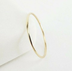 14k Solid Gold Very Thin Stackable Ring, 14k Yellow White Rose Ultra Thin Rings