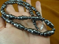 (v480) 26″ Black Hematite Iron oxide Beads GEM bead Necklace JEWELRY Gorgeous