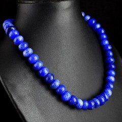 Superb Pattern Blue Sapphire 521.00 Cts Beaded Best Jewelery Necklace RK 21 E728