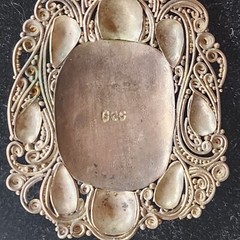 Vintage Sterling Silver Rangda Balinese Batara Kala Filigree Pendant 45mm X 35mm