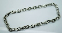 chunky unisex heavy style silverton curb links choker chain fashion jewelry 18″