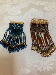 2 Artist Design Drop Down Brooch Pins