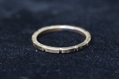 Brass Ring Solid Hand Carved Gold band Size 12.5 Unisex Golden Promise Rings