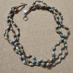 Bead for Life Paper Bead Necklace Multi Strand Fair Trade Uganda