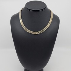 Unique Vintage Mexico Taxco MD-11 17″ 9mm x 2mm Choker Necklace Stamped DIAMONT