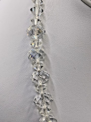 Artisan Crystal Necklace 18 inches Cut Crystal Beads