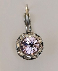 Mariana «Ice Queen» Silver Rhodium Must-Have Round Pavé Crystal Earrings
