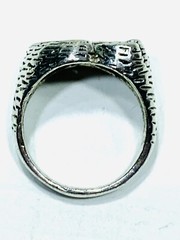 925 Sterling Silver Walking Eagle 1984 American Biker Ring Size 11.25 1980’s