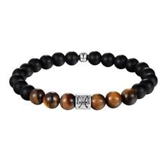 Handmade Zodiac Beaded Bracelet, Tigers Eye, Astrology Gifts, 8mm