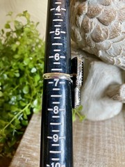 New Black Onyx Lightening Bolt Ring Sterling Boho Southwestern Western Sz 6.75