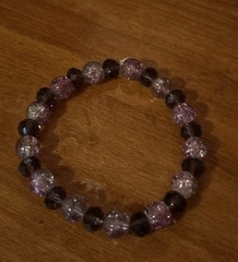 Handmade Dark Purple Beaded Bracelet