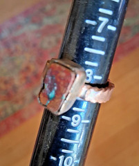 Handcrafted Copper Turquoise Ring Rustic! Raw! Rare Find! New Material!