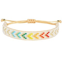 Bracelet Miyuki Delica Beads Beaded Colorful Fiesta Band Bracelet