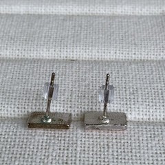 Vintage Pink Cassette Tape Stud Earrings 1980’s Costume