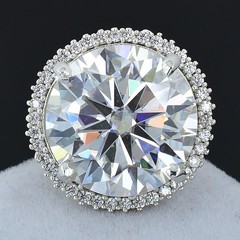 Huge 30 Ct Certificate White Diamond Solitaire Ring, Amazing Bling-FREE RESIZING
