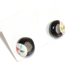Sobral Meteorite Asteroid Mosaic Inclusion Artist Made Post Earrings