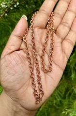 18 inch Pure Copper Cable Link Chain Necklace, Healing Copper Jewelry, Spiritual