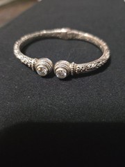 Sarda Artisan Of Bali 925 Moissanite Tip To Tip Bracelet 1.36ctw