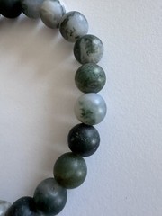 Natural Mixed Moonstone Gemstone Crystal Stretch Bracelet w/ 6mm Beads NEW