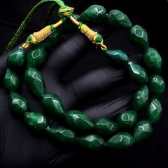 480 Cts Wonderful Green Emerald Amazing Cut Beaded Necklace Jewelry VK 26 E626