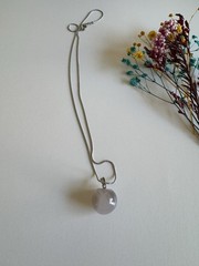 Natural Untreated Agate Sphere Necklace