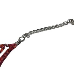 Vintage Red Bead Women Necklace With Red Pendant 30% Off Regular Price