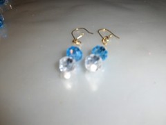 «Crystal Colors» beaded earrings