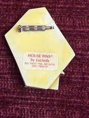RARE -LUCINDA House Pin Glitter Green Black Brown Gold Home Artistry