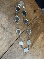 Genuine Buffalo Nickel 10 Coin Necklace – Steel chain