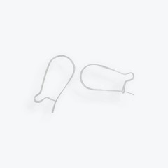 925 Sterling Silver Kidney Ear Wire (16mm, 23.5mm, 35mm) 6-16 pcs