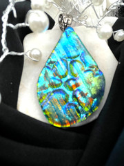 Handmade Dichroic Glass Pendant – Love That Glass-newest glass