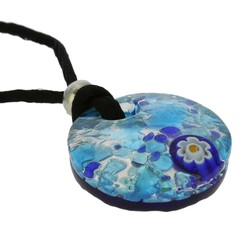 GlassOfVenice Murano Glass Venetian Reflections Round Necklace and Earrings Set