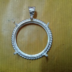 925 Sterling Silver Bezel Blanks, Pendant Blank, Coin Trays Jewelry Making Tools