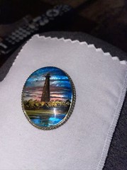 Currituck Lighthouse Pin Broach Russian Signed