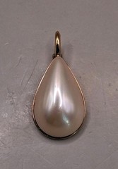 Marjorica Vermeil Sterling Silver Faux Pearl Pendant