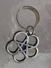 Ear Cuff with 5 Pointed Star 92.5 Pentagram Psychic power by JKL 615