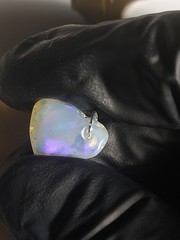 Natural Crystal Opal Tumble Pendant