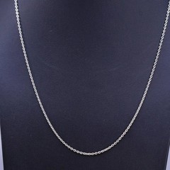18″ 2mm, vintage Prochain Sterling silver necklace, 925 flatten circle chain