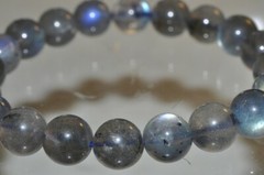 7.8″ «Color Play/AAAA»~Madagascar Blue Fire LABRADOR SPECTROLITE Bracelet H1337