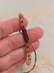 Ladies/Girls Czech Glass Beaded Autumn Bracelet, 6.5-7.0 Adjustable